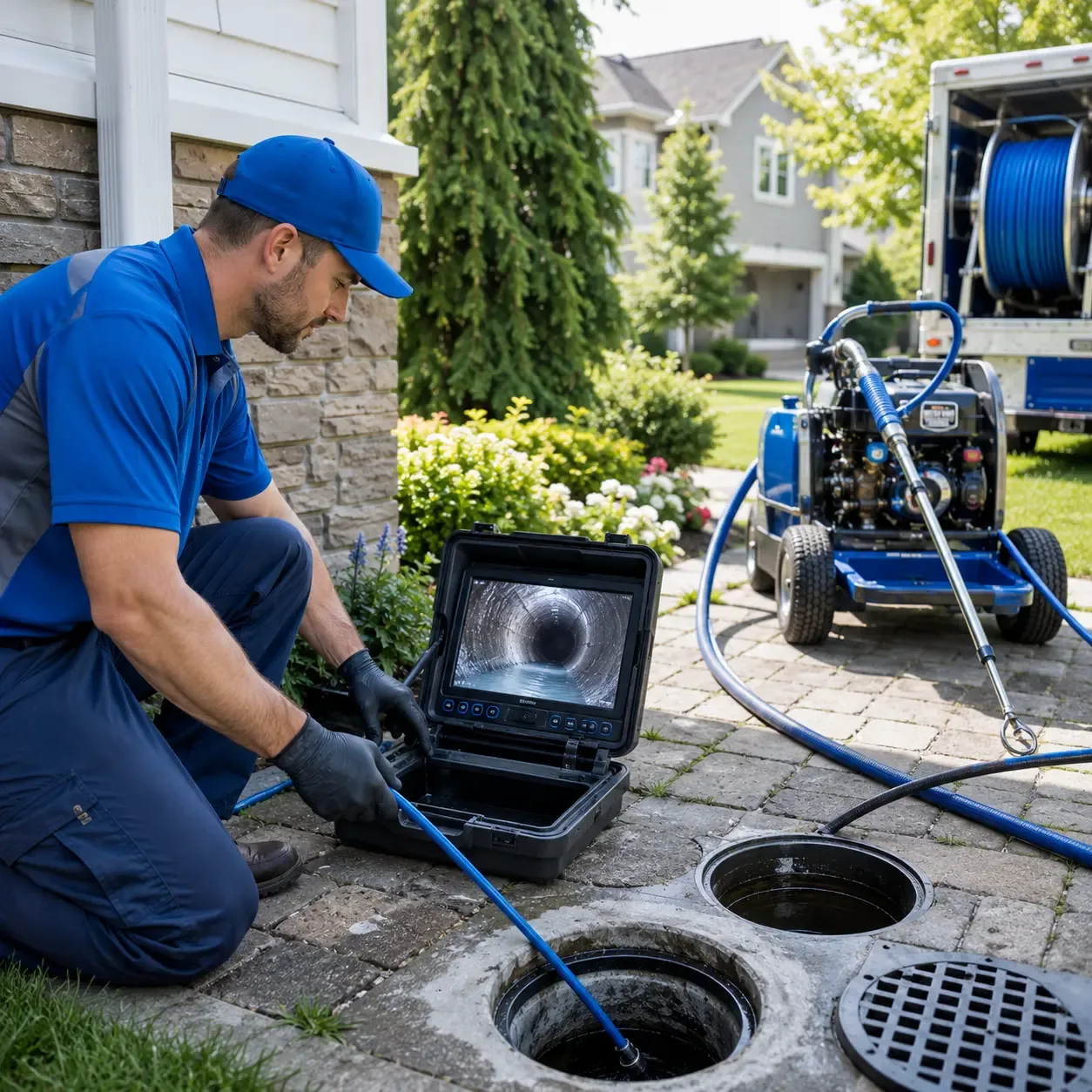 Outdoor drain cleaning professionals serving Fairmount, IL