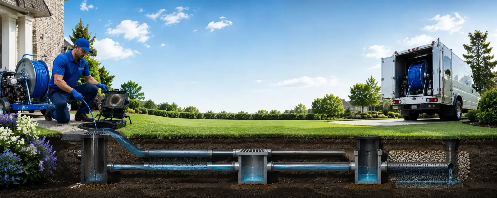 Outdoor drain cleaning information for Fairmount, IL